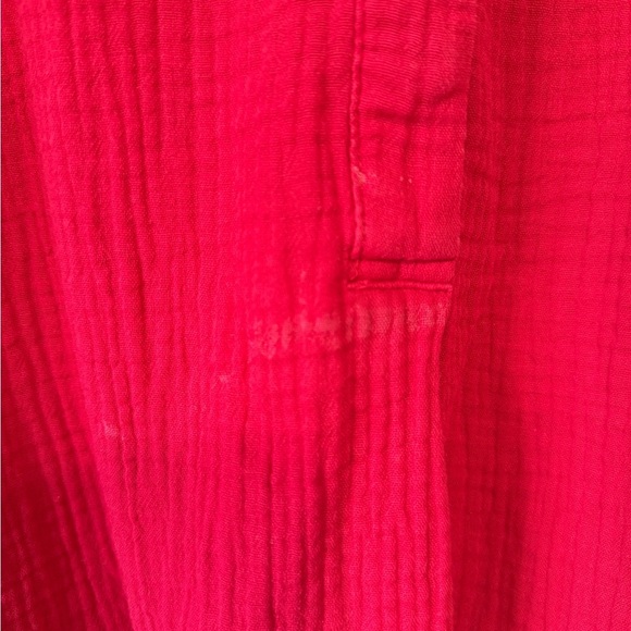FREE PEOPLE Changing Horizons Pullover Top Red Size Large - Picture 3 of 9